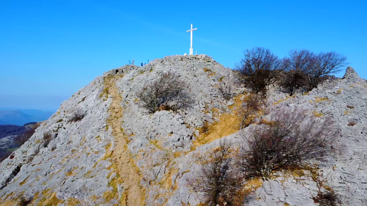 Cross on Mountain Summit