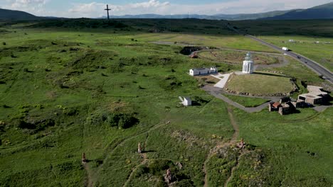 4k-High-definition-drone-video-of-the-beautiful-Armenian-Alphabet-Monument--Armenia