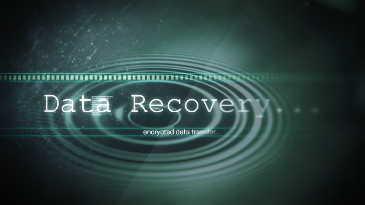 animación del procesamiento de datos sobre un fondo verde