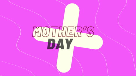 Muttertag-Mit-Kreuz-Und-Wellen-Auf-Rosa-Farbverlauf
