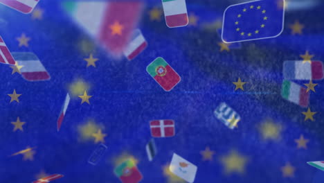 animation of european union flag