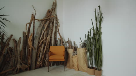 interior of flower shop with lots of green plants