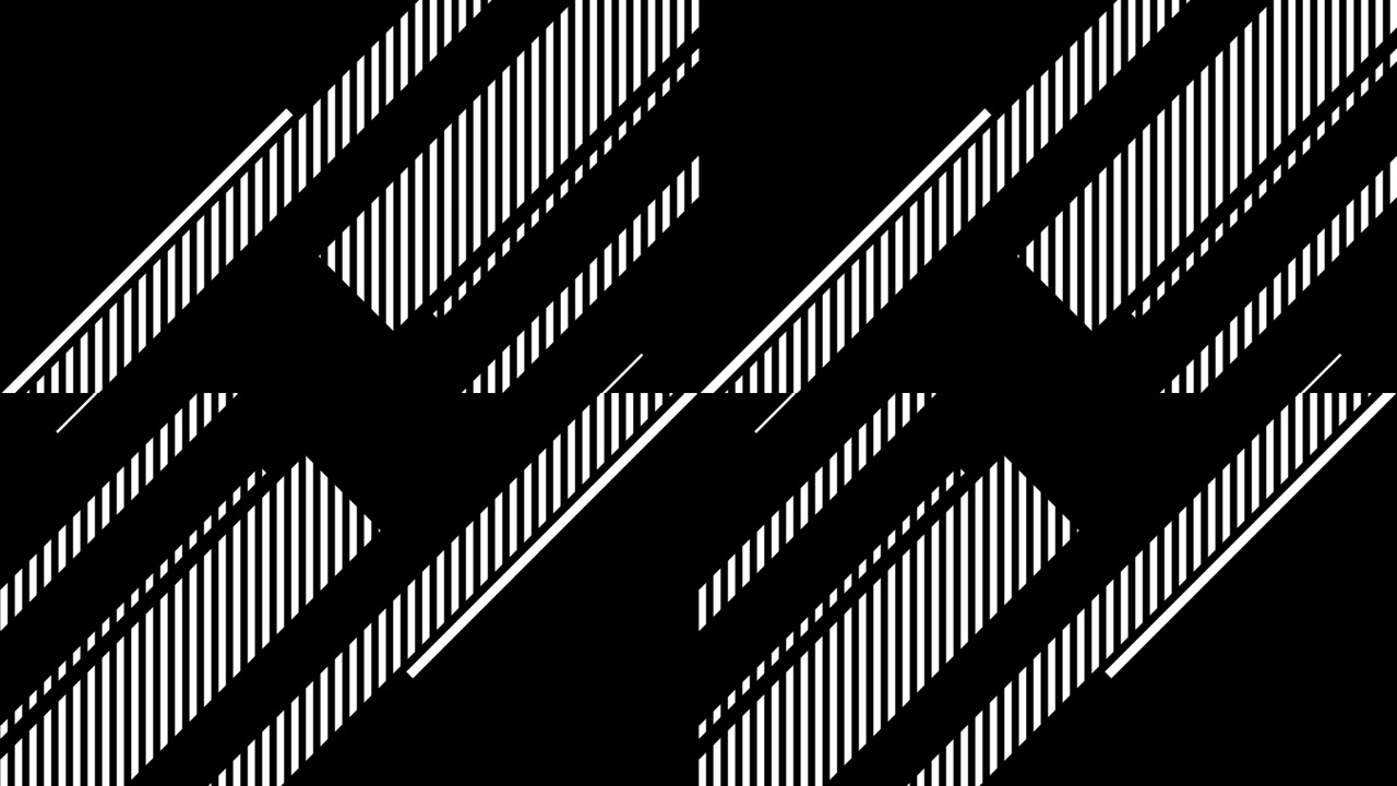 Abstrakte Motion Graphics mit sich bewegenden diagonalen Linien und geometrischen Formen