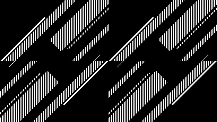 Abstract Motion Graphics with Moving Diagonal Lines and Geometric Shapes