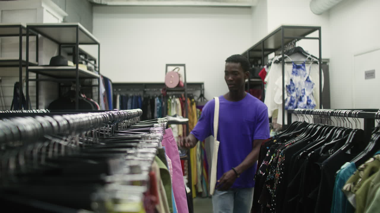 African american man in a store