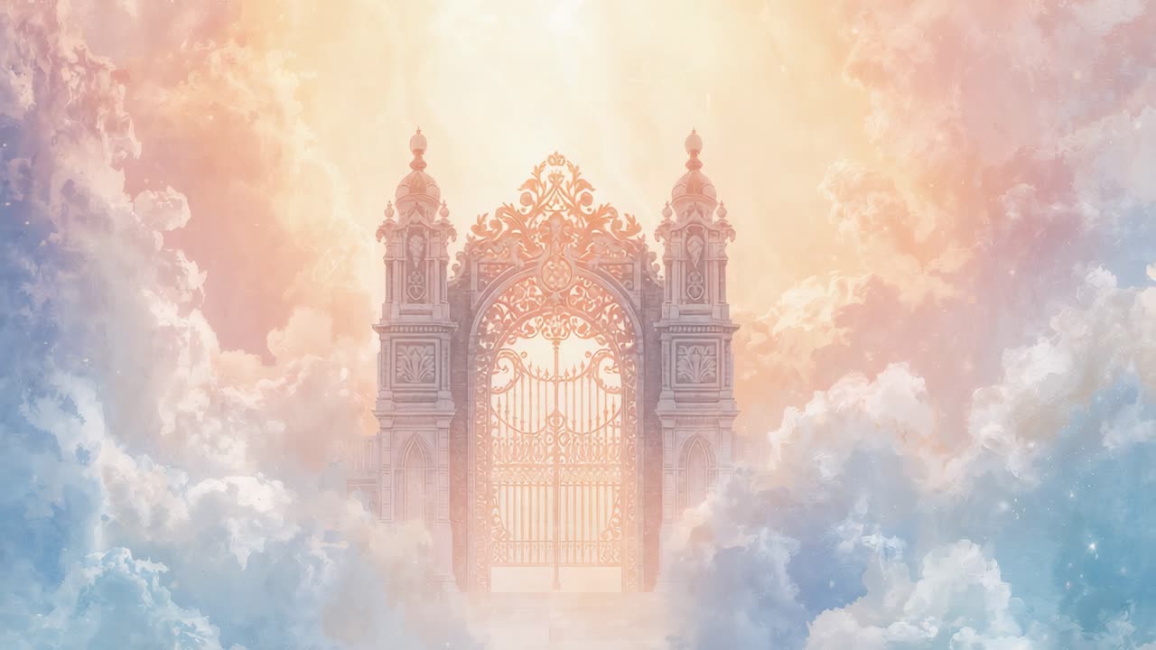 Heaven's Gate Amidst the Clouds