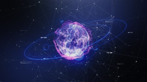 abstract world of space in the form of plexus
