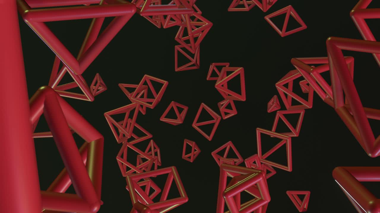 футуристическая форма, полет, анимация абстрактных объектов. динамический технологический концепт фона.