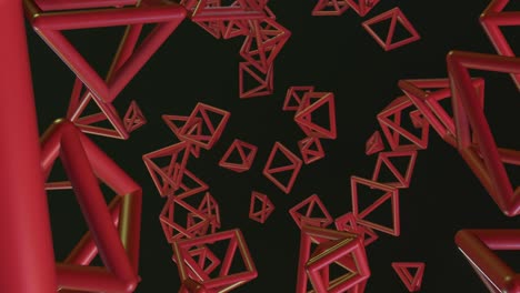 forma futurista, vuelo, animación de un objeto abstracto. fondo de concepto de tecnología dinámica.