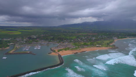 Drohnenüberflug-Der-Küste-Von-Hale&#39;iwa,-Oahu,-Hawaii