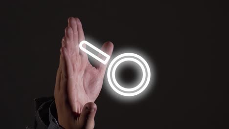 Vertical-Video-of-Hands-Revealing-Virtual-Magnifying-Glass-Symbol-Representing-Search-and-Discovery