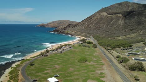 time lapse of sandy beach hawaii on a sunny day moving forward