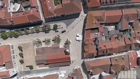 edificios de la ciudad de torres vedras vista superior portugal 4k