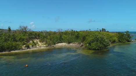 Droning-Towardslas-Cabezas-De-San-Juan-Reserve-In-Fajardo-Puerto-Rico