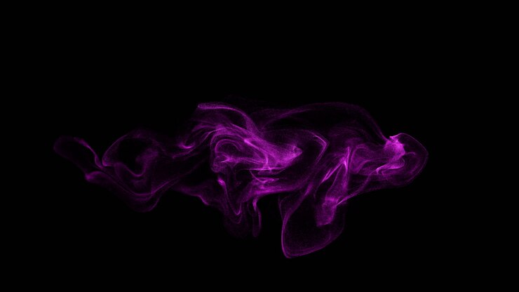 Purple Abstract Smoke Particle Design