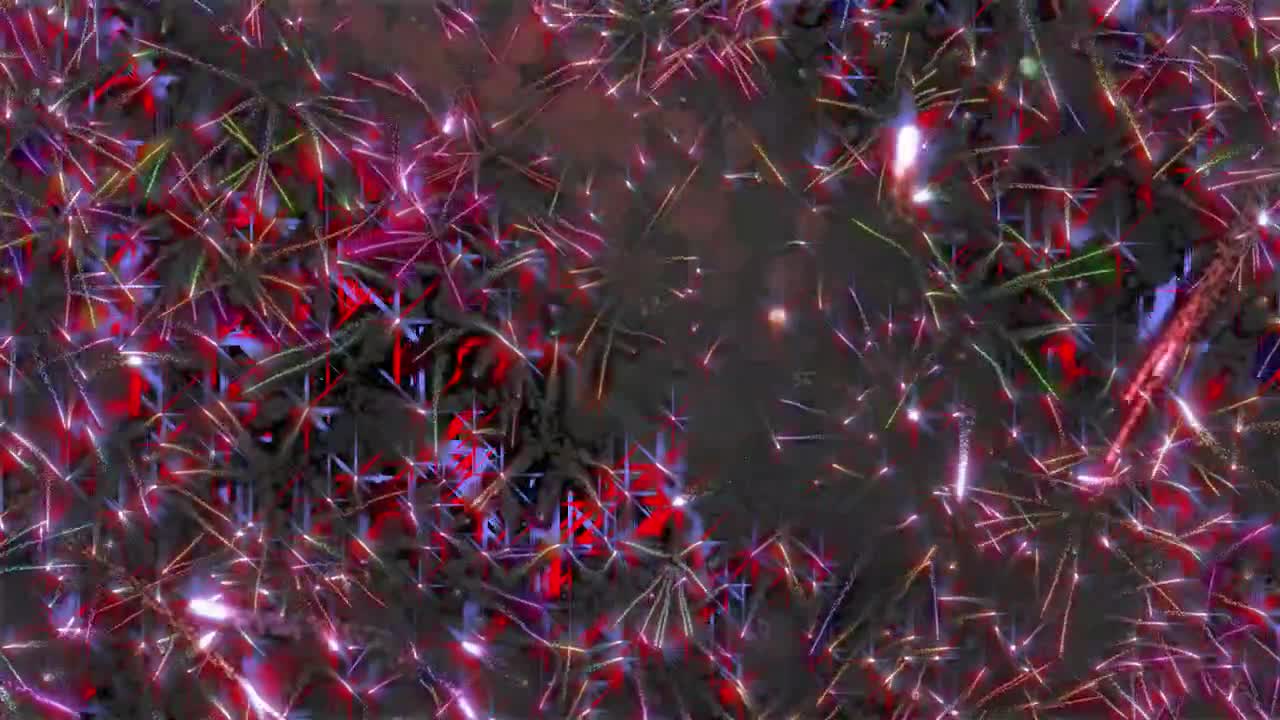Fireworks Explosion on transparent background with alpha channel