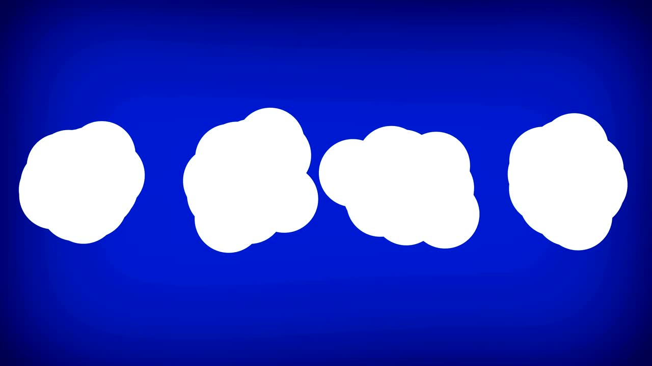 음성 거품 공백 복사 공간 문자 메시지 3d 애니메이션 4 음성 및 생각 거품