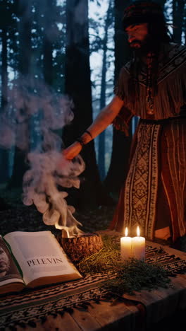 ritual in the forest