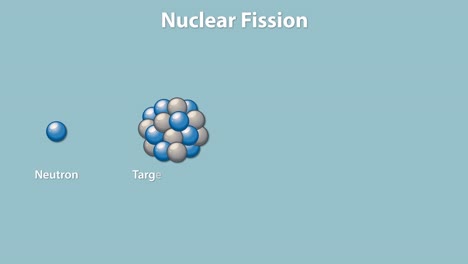 neutron-induced splitting of atomic nucleus visualized