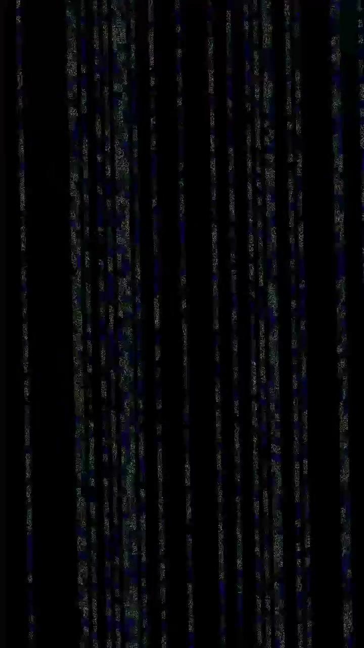 Abstract Digital Glitch Effect with Vertical Lines