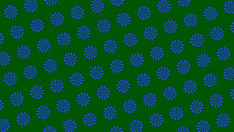 Graphic pattern that changes color as it rotates to the left