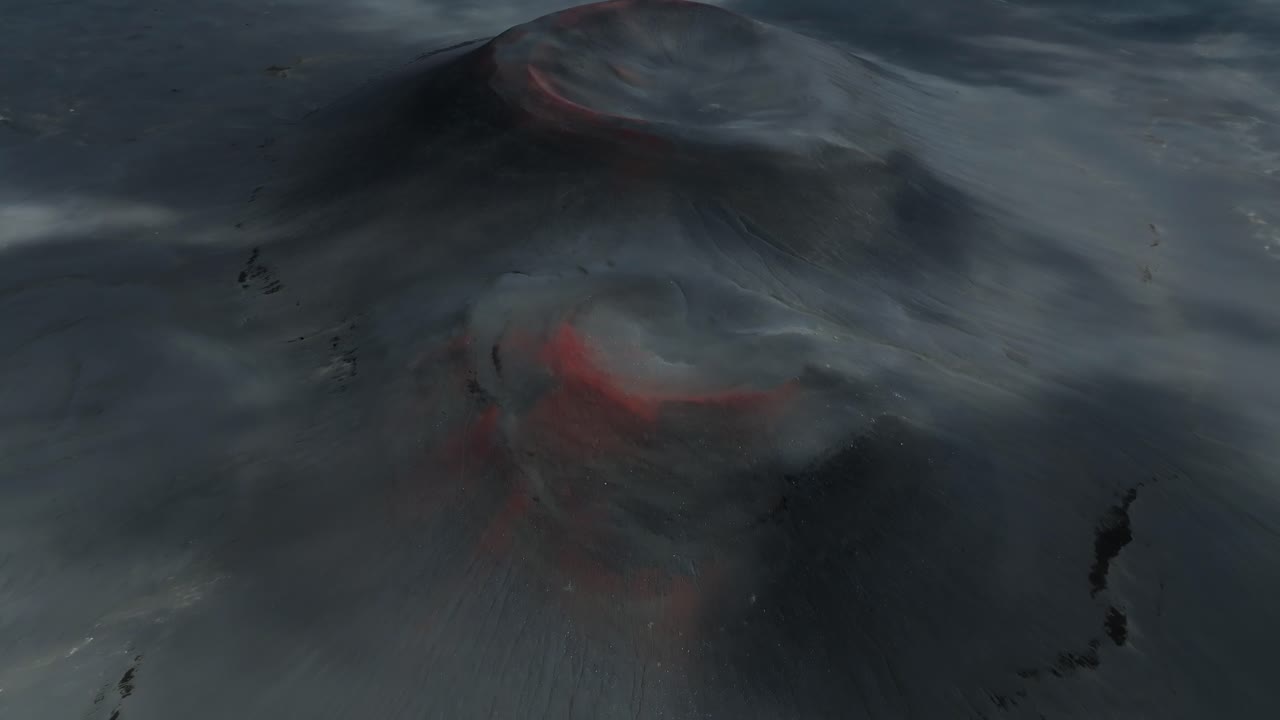 dos volcanes durmientes desde arriba