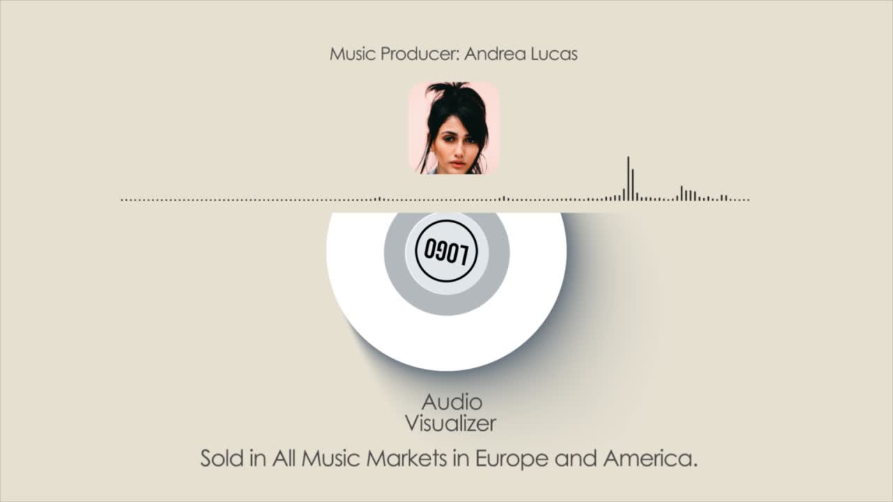 Audio Visualizer with Music Producer and Market Information