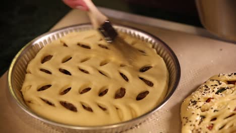 preparing a delicious pie