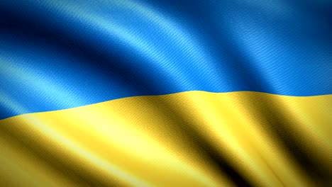bandera de ucrania. animación de bucle sin costuras. video de alta definición 4k