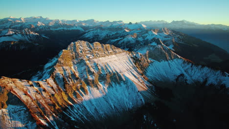 vanil des artses summit of the swiss alps, canton of fribourg and vaud in switzerland