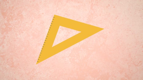 animation of square icon moving on pink background