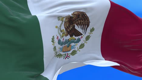 seamless loop of mexico flag.