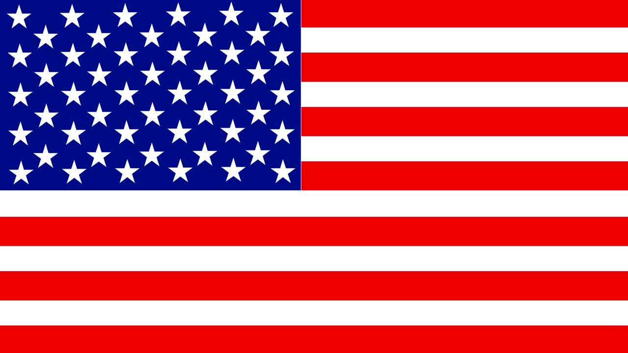 bandera de los estados unidos pared de ruptura de transición pantalla verde