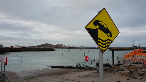 dock at the village of howth near dublin