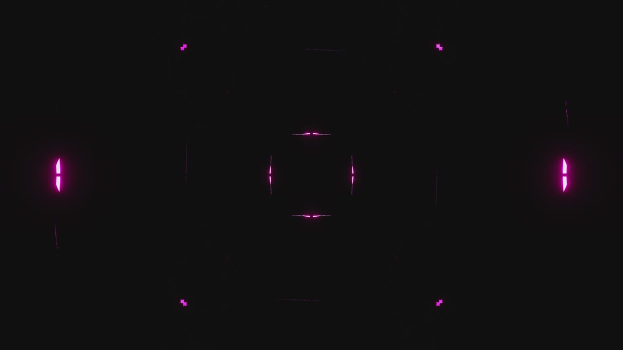 animación de bucle vj de brillantes destellos de neón de colores rosa y turquesa