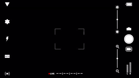 Phone camera LIVE animated overlay.  1080p - 30 fps - Alpha Channel (10)