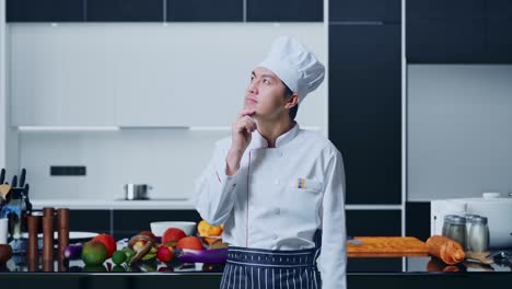 chef in thoughtful pose