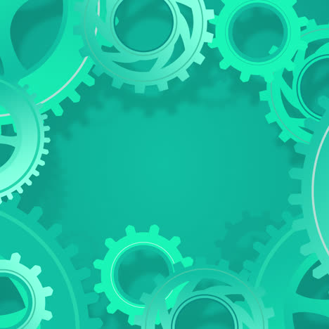 abstract green gears background