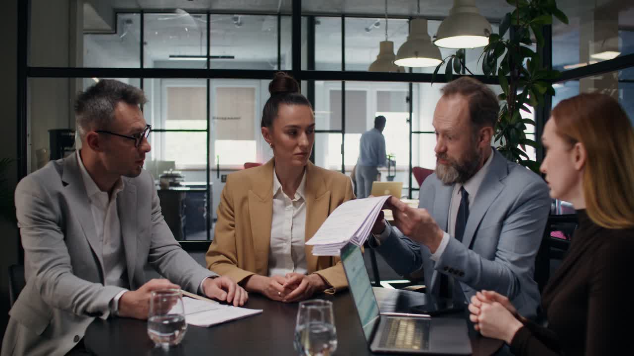 reunión de negocios en curso