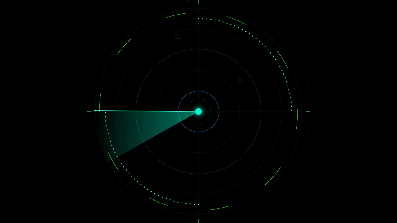 Animazione di Interfaccia di Scansione per Schermo Radar Digitale