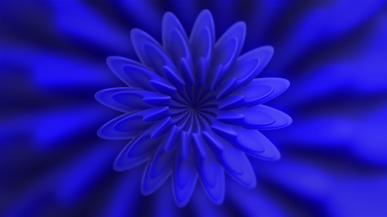 diseño de flores 3d abstracto azul