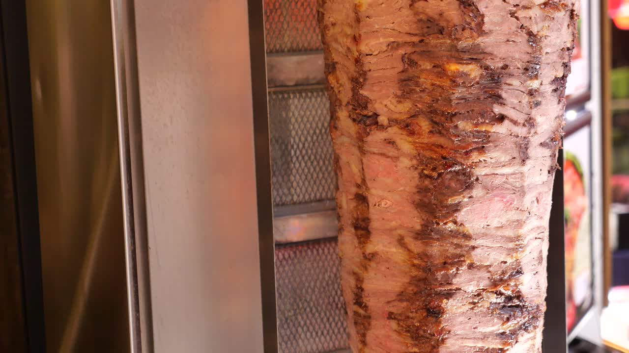 la preparación de shawarma