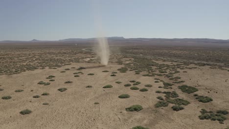 drone footage of dust storm in south australia desert