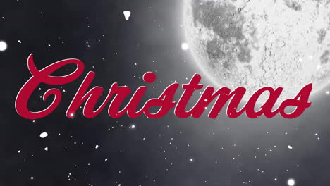 Animación-De-Texto-Navideño-Y-Nieve-Cayendo-Sobre-La-Luna-Sobre-Fondo-Gris