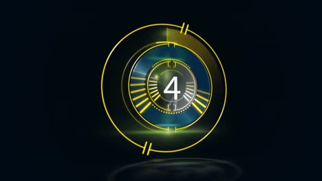 cuenta atrás generada digitalmente de 10 a 0