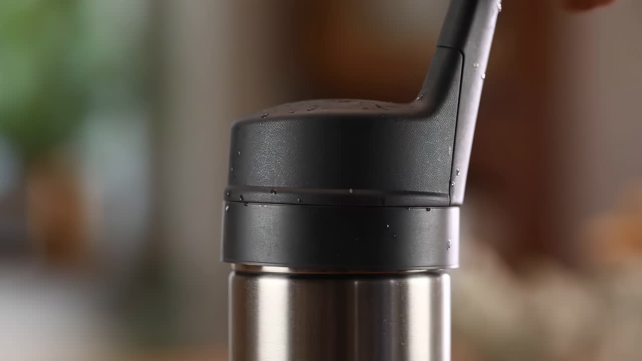 Close-up of a metallic object with a reflective surface