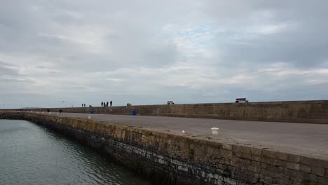 beautiful village of howth at the irish sea