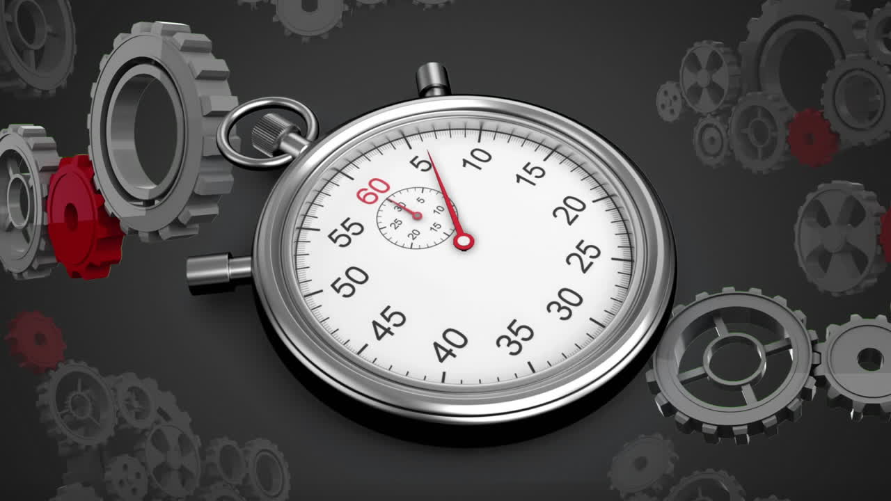 cronómetro y engranajes