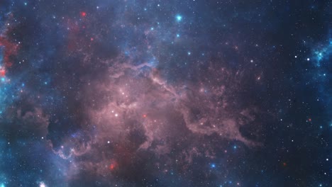 nubes nebulosas coloridas en medio del universo 4k