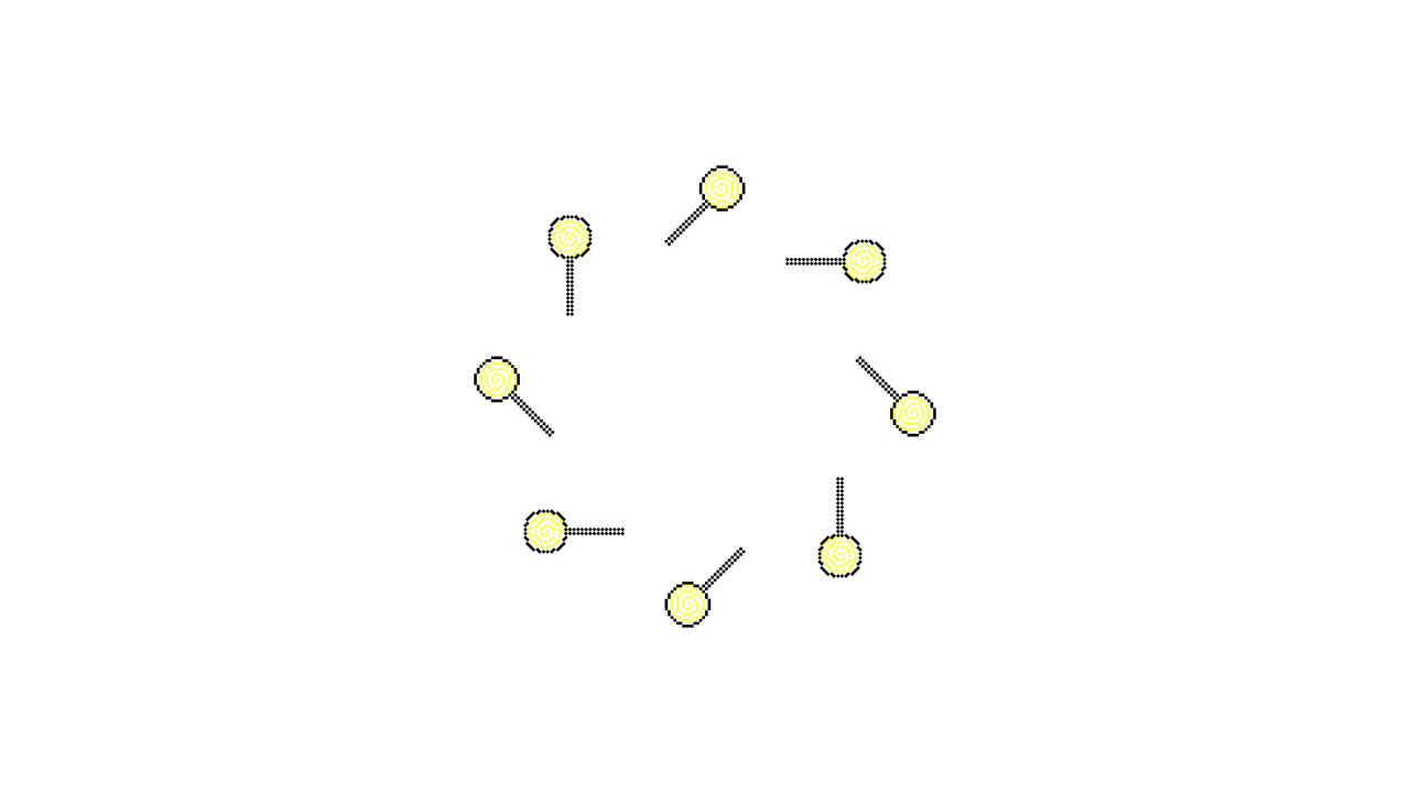 Pixel Art Lolipop Spinning Animated Overlay Transparent 30fps (3)